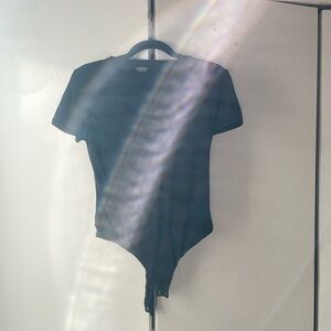 Black Short Sleeve Bodysuit